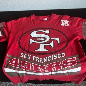 San Francisco 49er shirt red size xl
